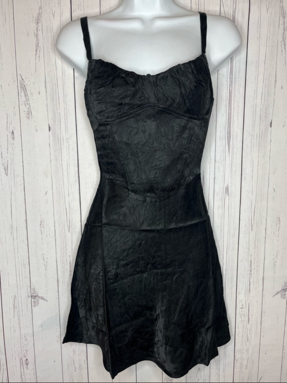 Sky To Moon Women’s Black Corset Style Mini Dress Size Small Party Cocktail NWOT